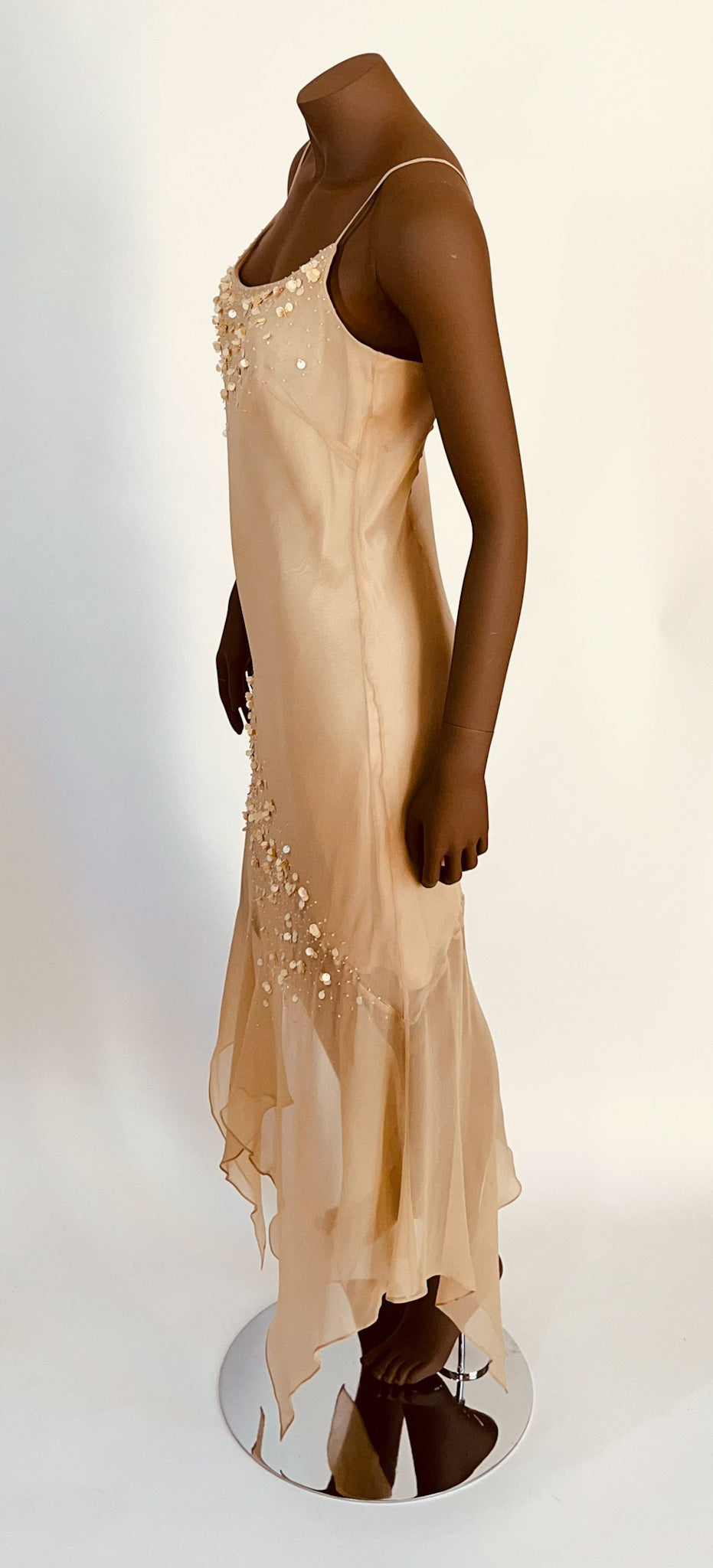 Silk hotsell beaded dress